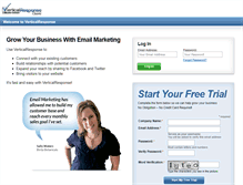 Tablet Screenshot of ibuilder.verticalresponse.com
