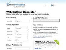 Tablet Screenshot of buttons.verticalresponse.com